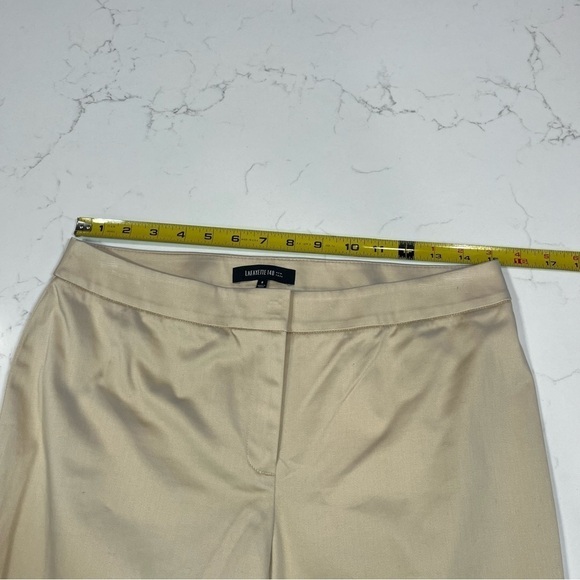 Lafayette 148 New York Tan Straight Leg Trousers 8 - Picture 8 of 10